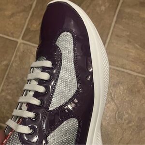 Prada Purple and Gray Men's Sneakers